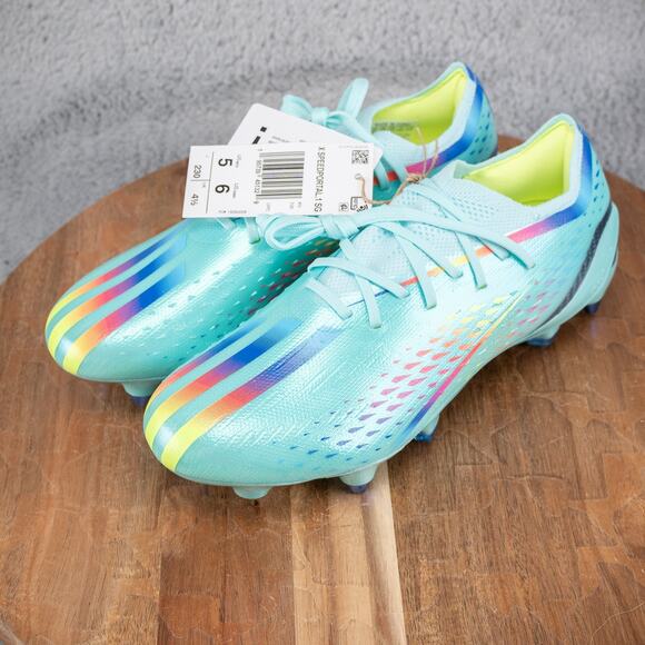 Adidas X Speedportal.1 SG Aqua Blue Soccer Cleats Size Men's 5 GW8442 **READ** - Picture 3 of 6